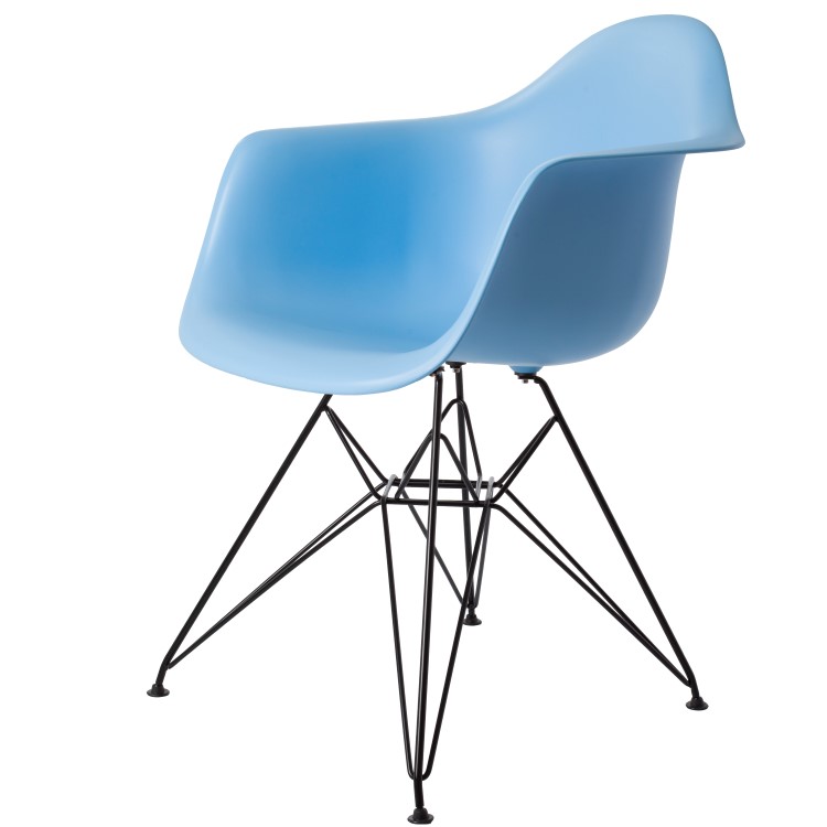 Dominidesign Dining chair DAR Black base PP lightblue