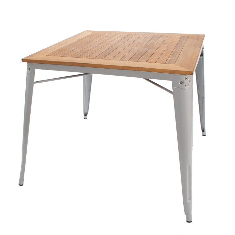 Dominidesign Dining table Tolix style outdoor table grey