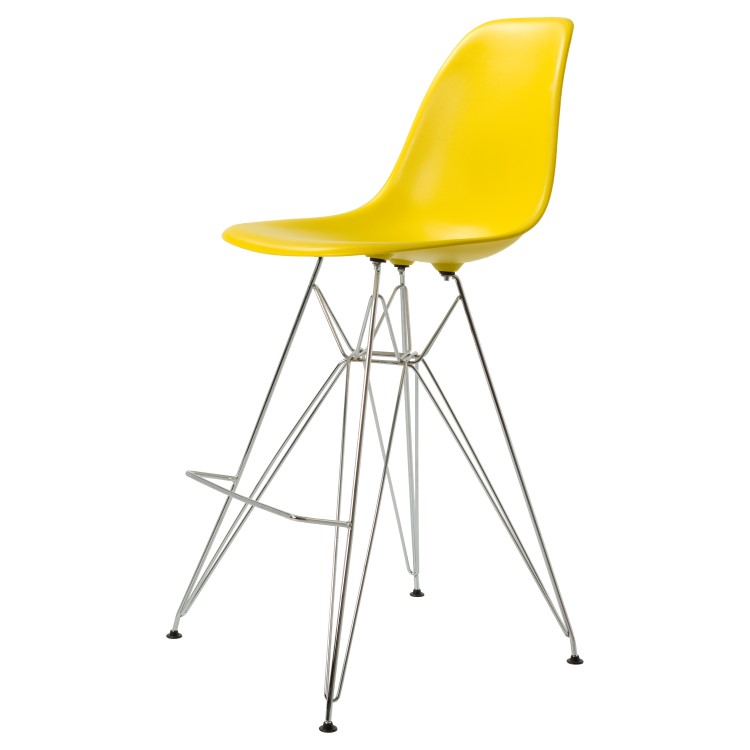 Dominidesign Barstool DSR matte PP mustard