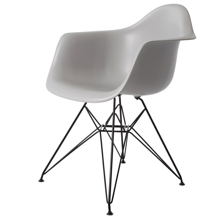 Dominidesign Dining chair DAR Black base PP lightgrey