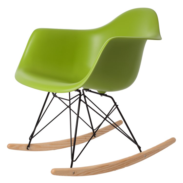 Dominidesign Rocking chair RAR Black base PP green