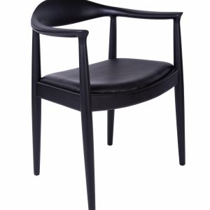 Dominidesign Dining chair kennedy chair Leather black