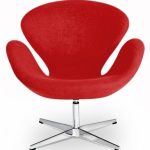 Dominidesign Lounge chair Swan Cashmere red