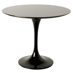 Dominidesign Dining table Tulip Table 80cm Black (Glossy)