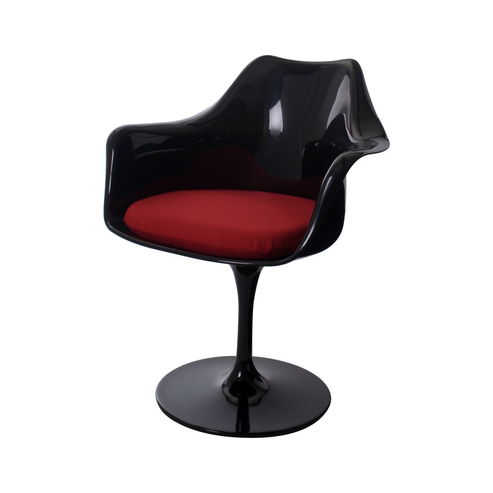 Dominidesign Dining chair Tulip chair with Arms black