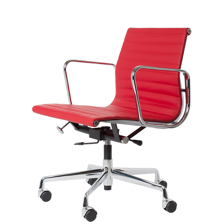 Dominidesign Office chair EA117 Leather red