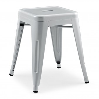 Dominidesign Stool Tolix style barstool 48cm matt grey