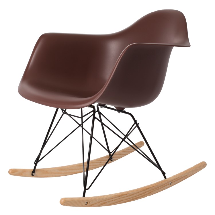 Dominidesign Rocking chair RAR Black base PP brown