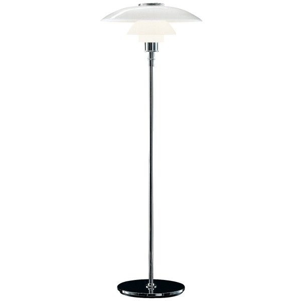 Dominidesign Floor light DPH 3/2 large Chrome, glass white