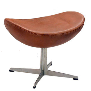 Dominidesign Footstool Egg chair Leather cognac
