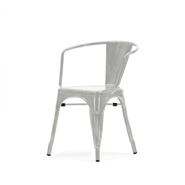 Dominidesign Dining chair Tolix style outdoor chair grey