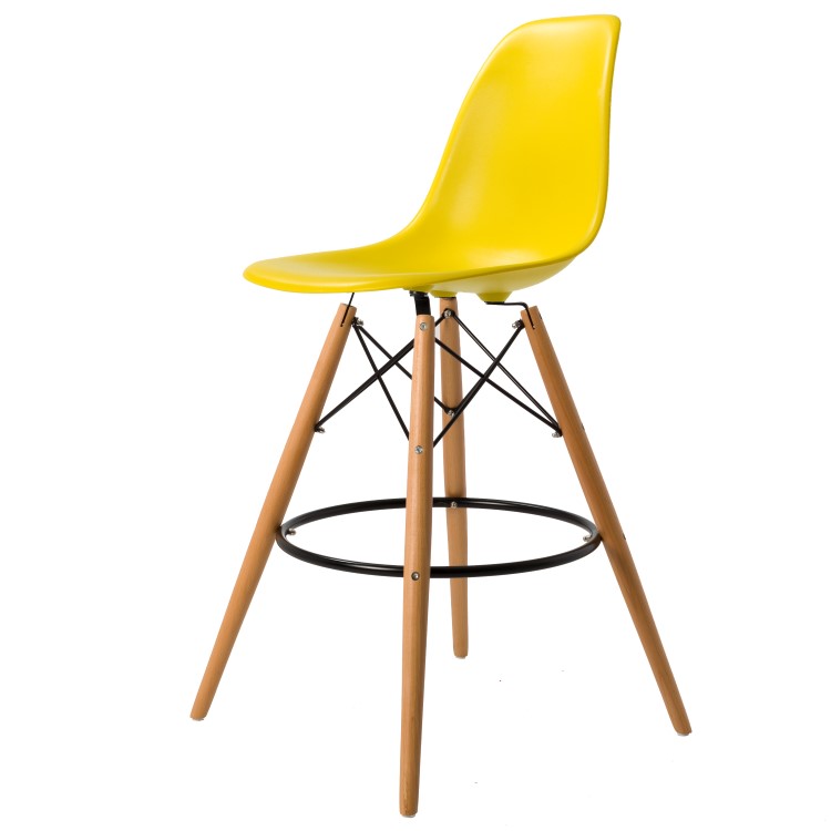 Dominidesign Barstool DSW matte PP mustard