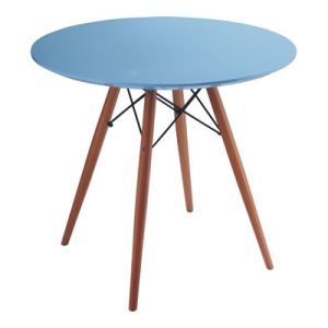 Dominidesign Side table Dowel Coffee table Ø 70cm. blue