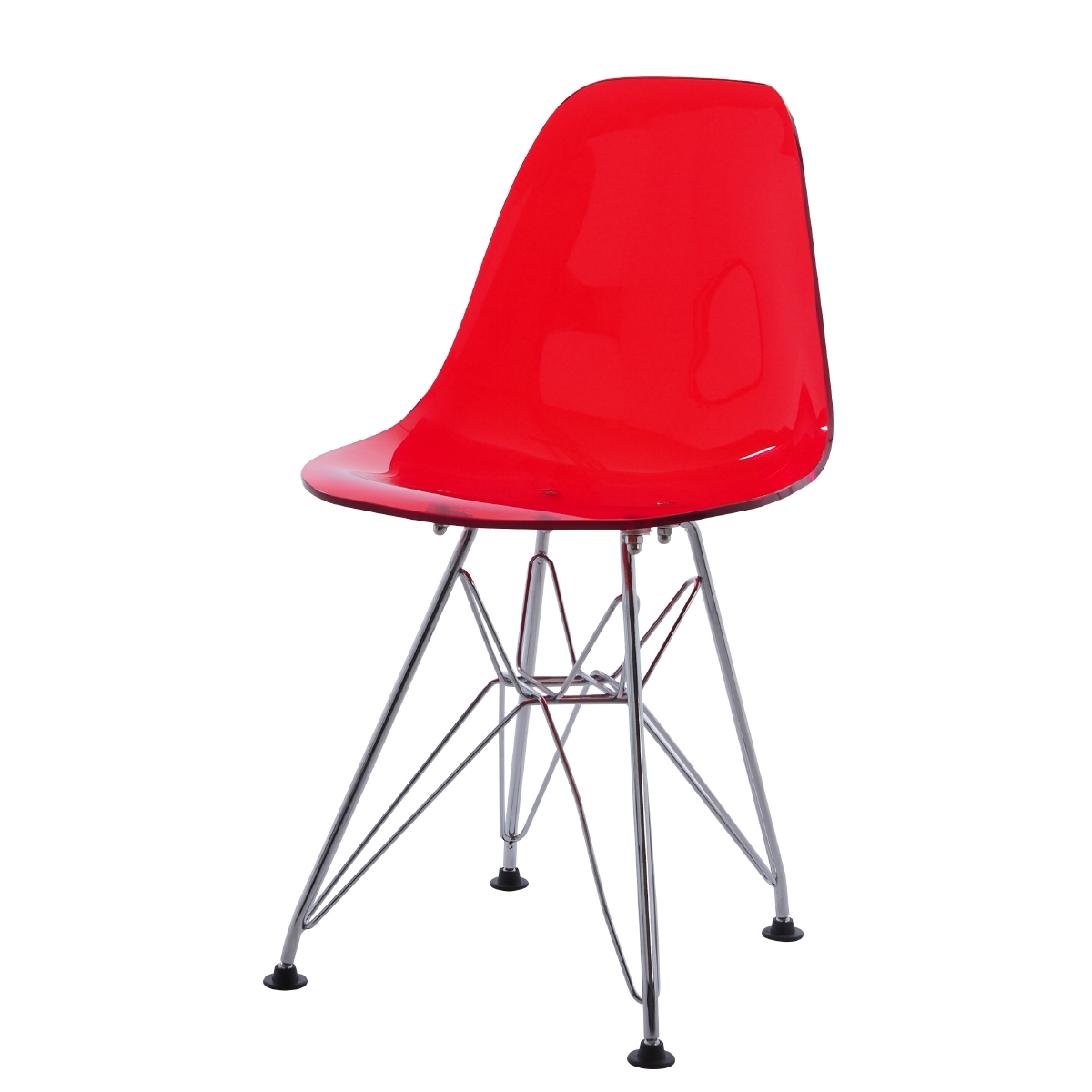 Dominidesign Children's chair DSR Junior transparent red