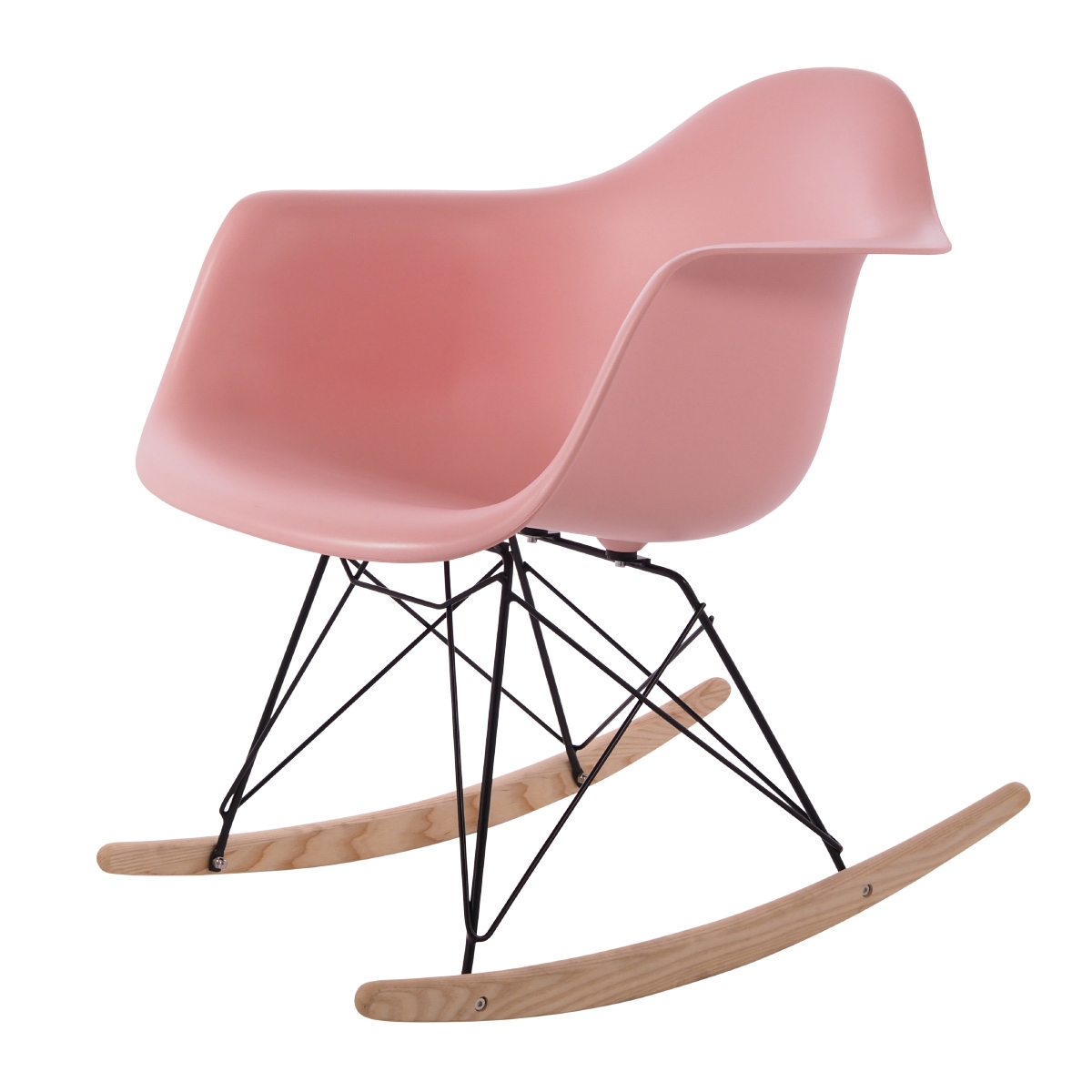 Dominidesign Rocking chair RAR Black base PP baby pink