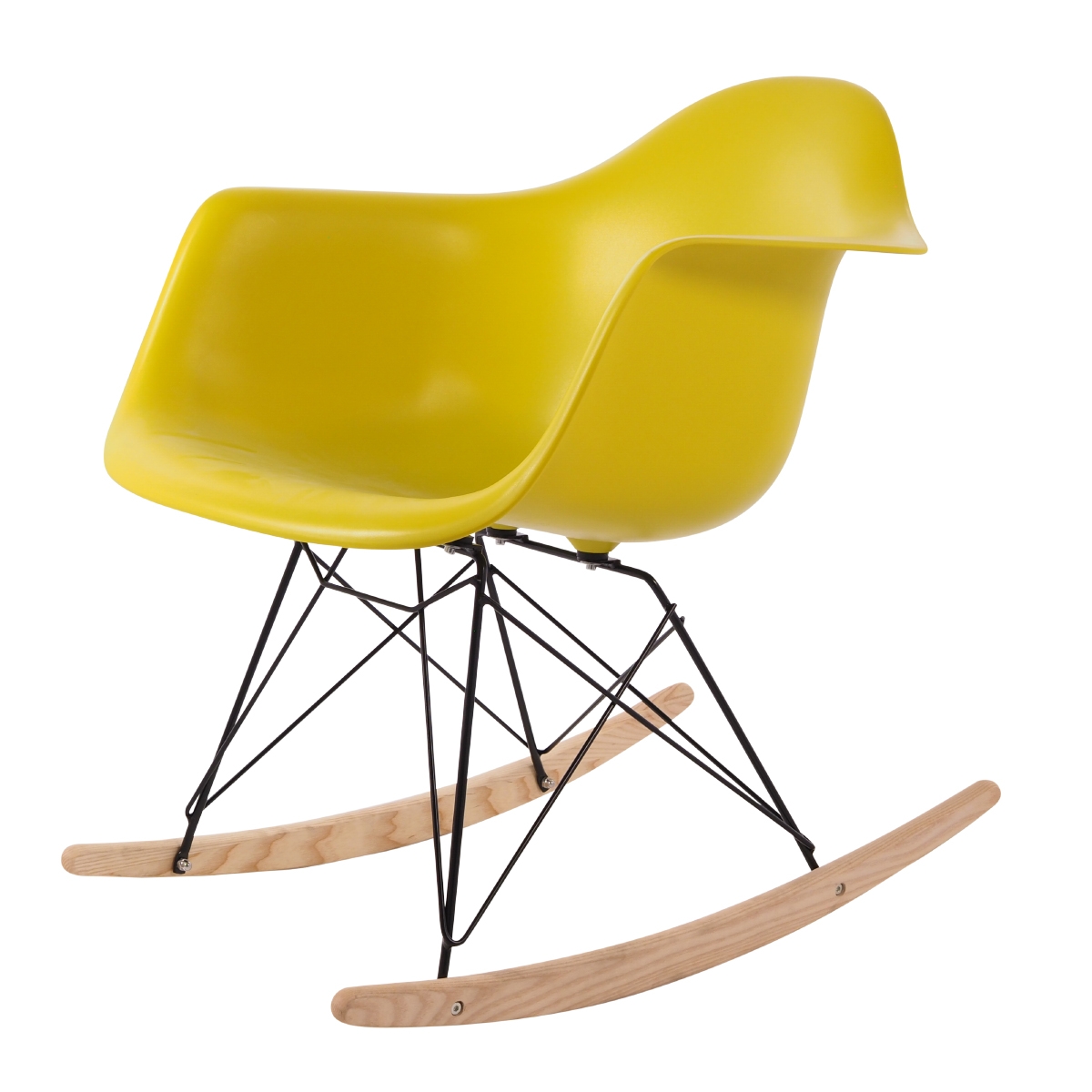 Dominidesign Rocking chair RAR Black base PP mustard