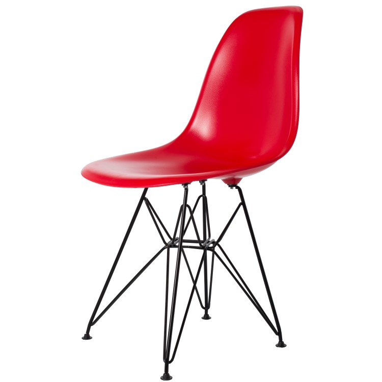 Dominidesign Dining chair DSR Black base ABS red