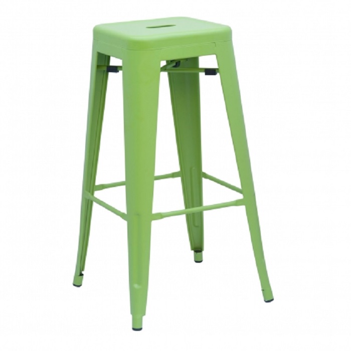 Dominidesign Barstool Tolix style barstool 77cm matt lightgreen