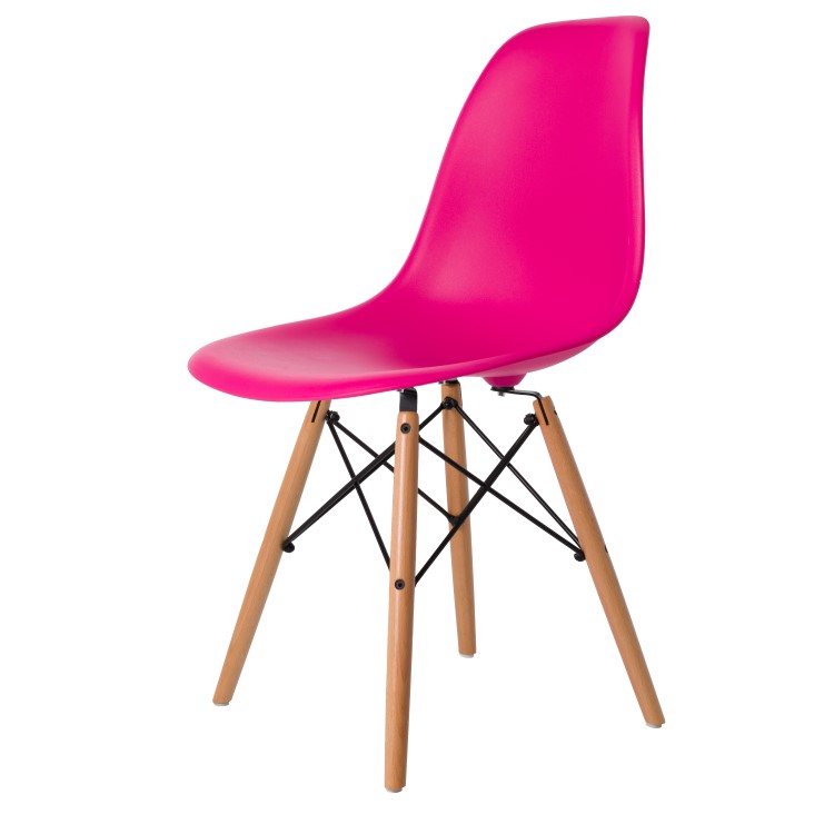 Dominidesign Dining chair DSW matte PP neon pink