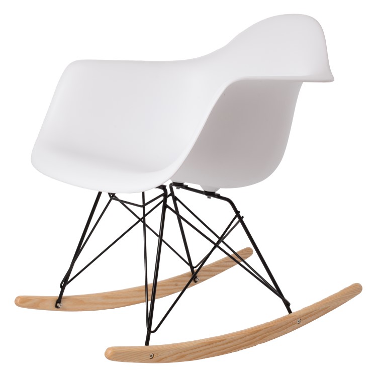 Dominidesign Rocking chair RAR Black base PP white