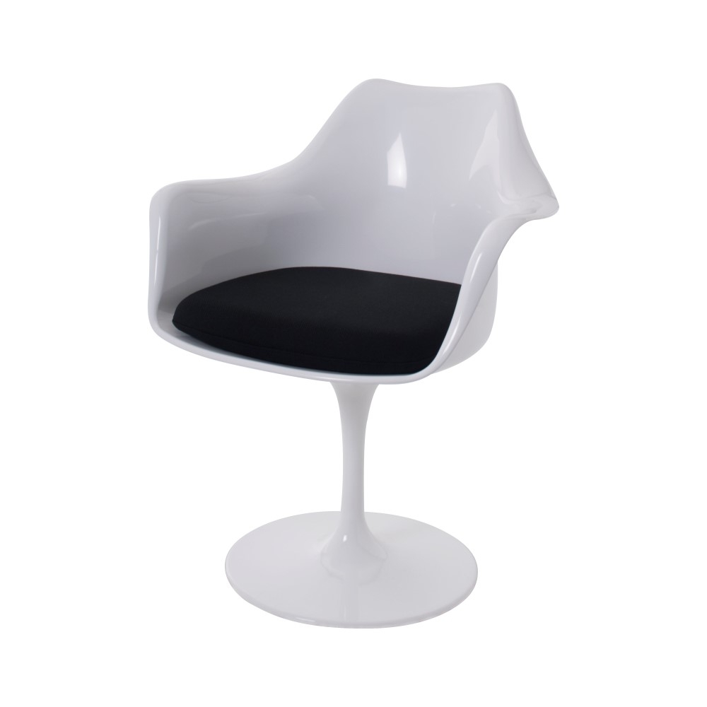 Dominidesign Dining chair Tulip chair with Arms white