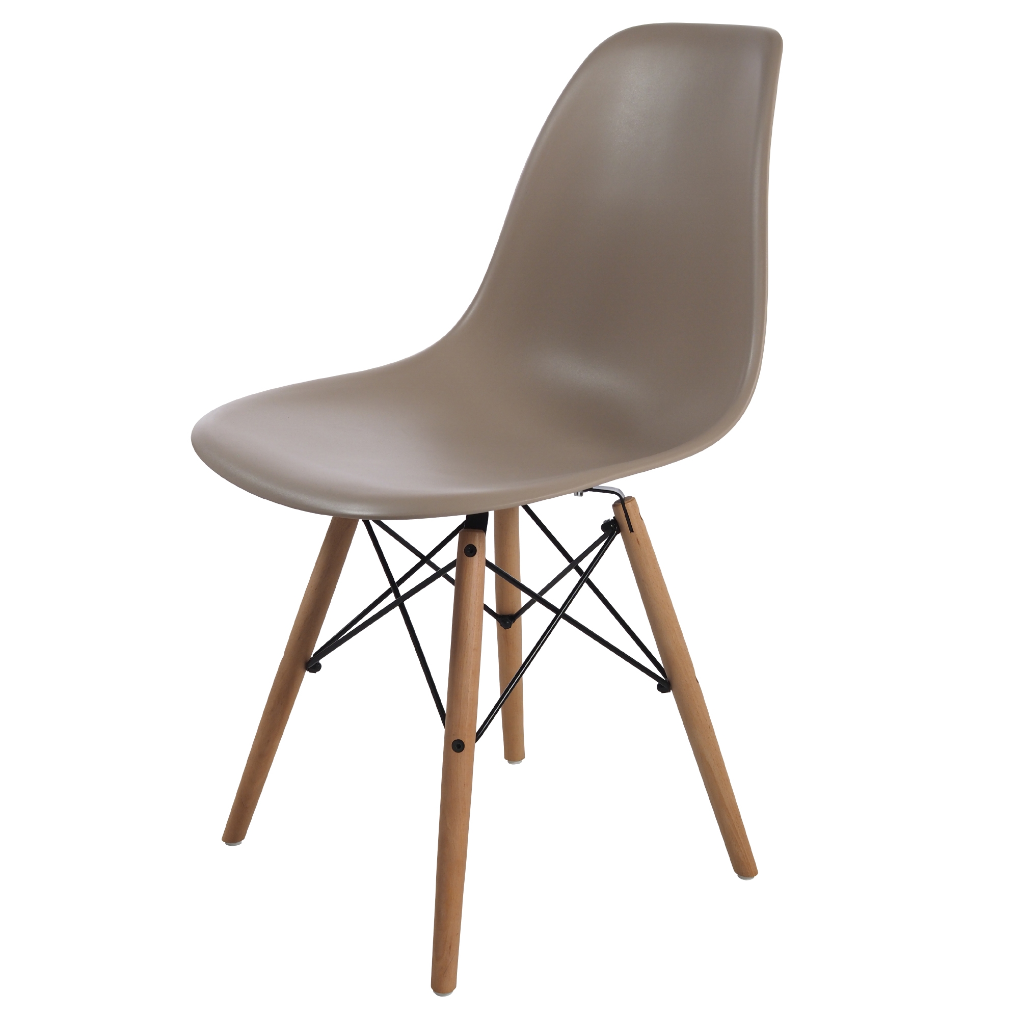 Dominidesign Dining chair DSW matte PP light choco