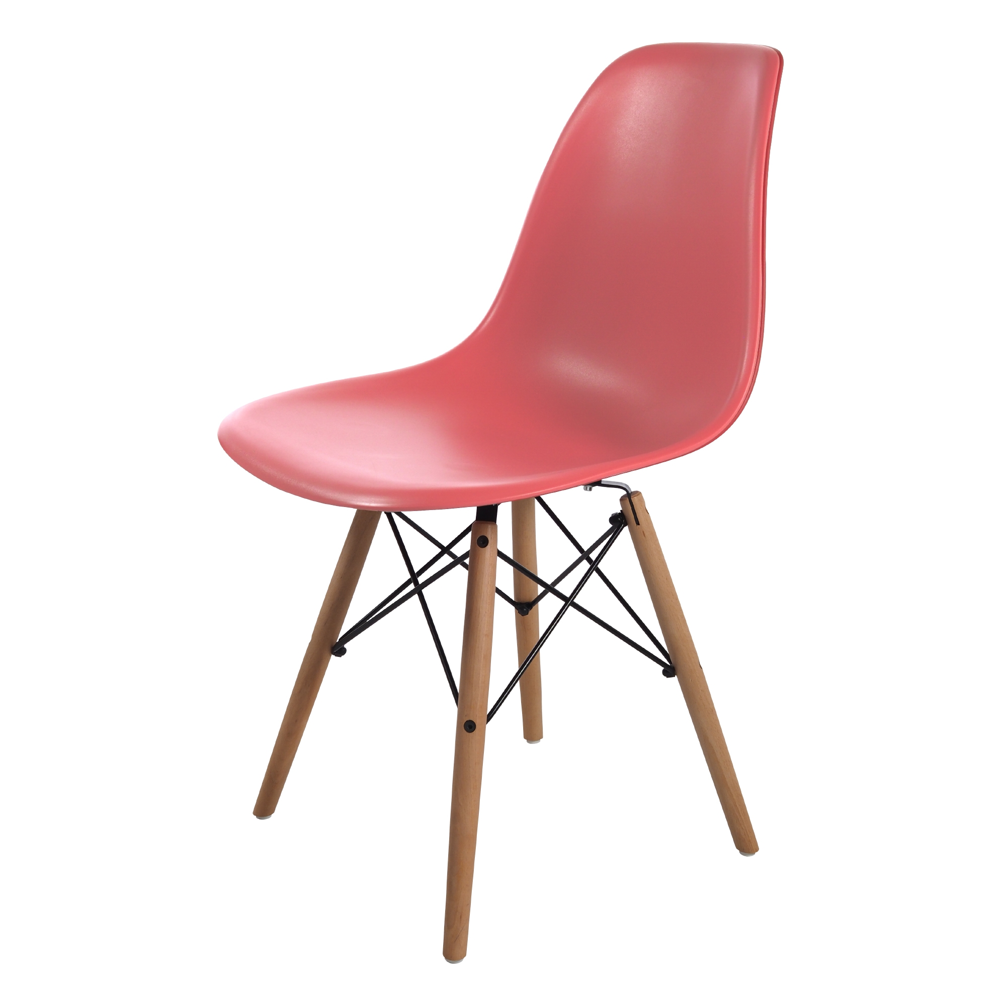 Dominidesign Dining chair DSW matte PP coral pink