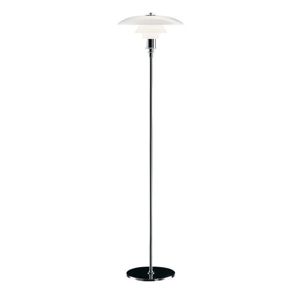 Dominidesign Floor light DPH 3/2 small Chrome, glass white