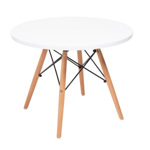Dominidesign Children's table CTR junior round white