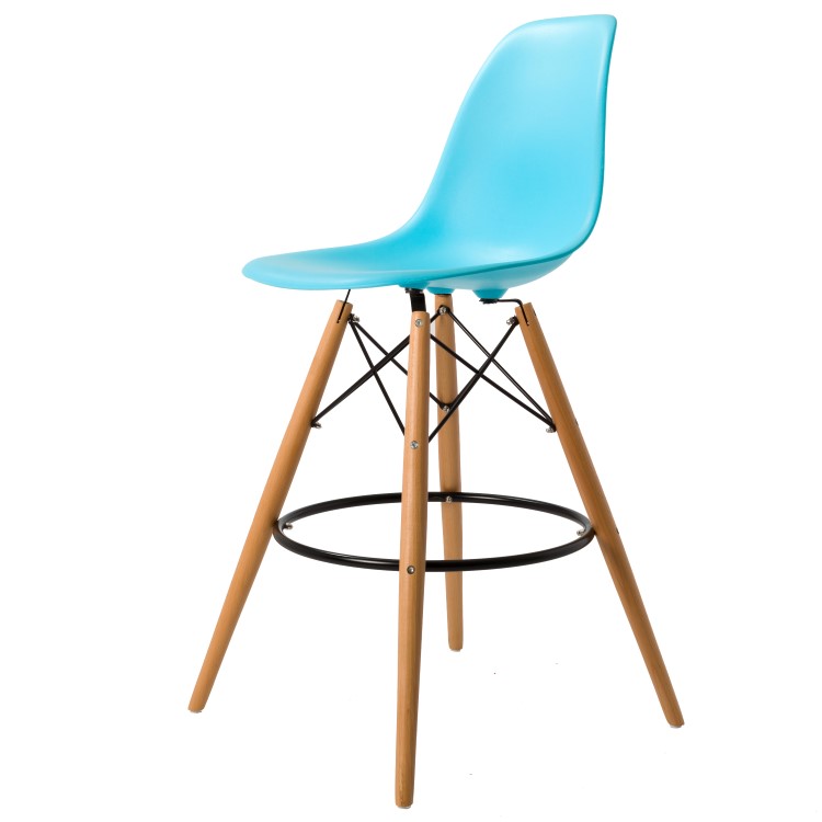 Dominidesign Barstool DSW matte PP neon blue