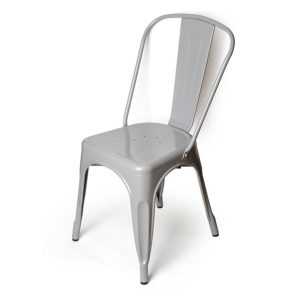 Dominidesign Terrace chair Tolix style outdoor chair Stackable chair matt grey
