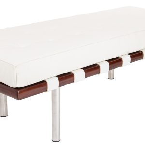 Dominidesign Bench Barcelona Pavillion Bench white