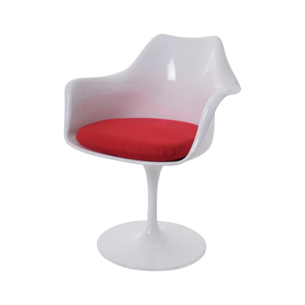 Dominidesign Dining chair Tulip chair with Arms white