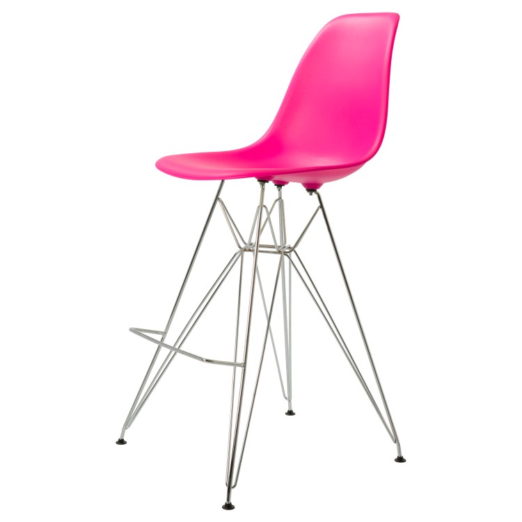 Dominidesign Barstool DSR matte PP neon pink