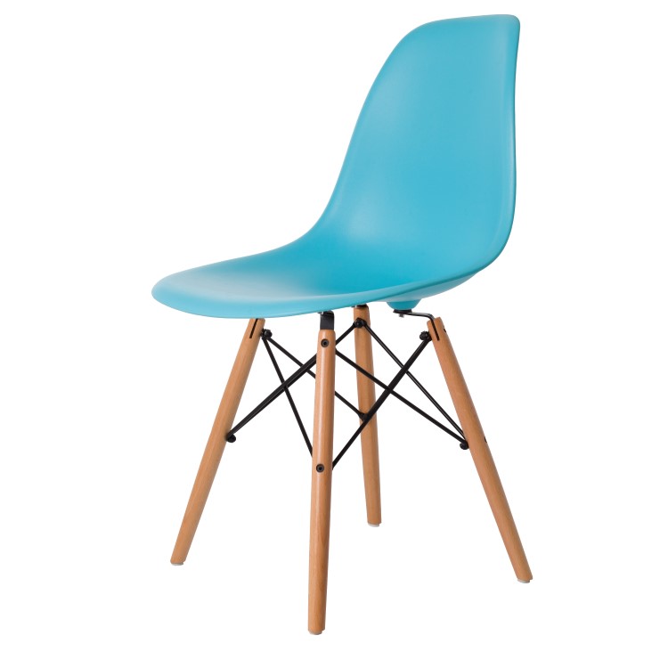 Dominidesign Dining chair DSW matte PP neon blue