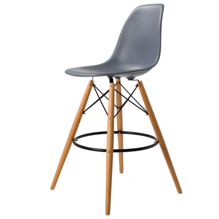 Dominidesign Barstool DSW matte PP darkgrey