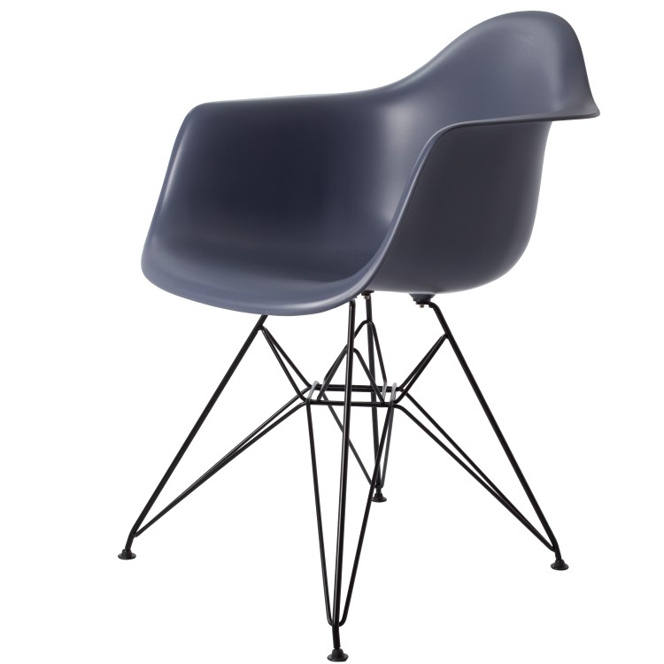 Dominidesign Dining chair DAR Black base PP darkgrey