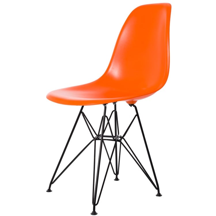 Dominidesign Dining chair DSR Black base ABS orange
