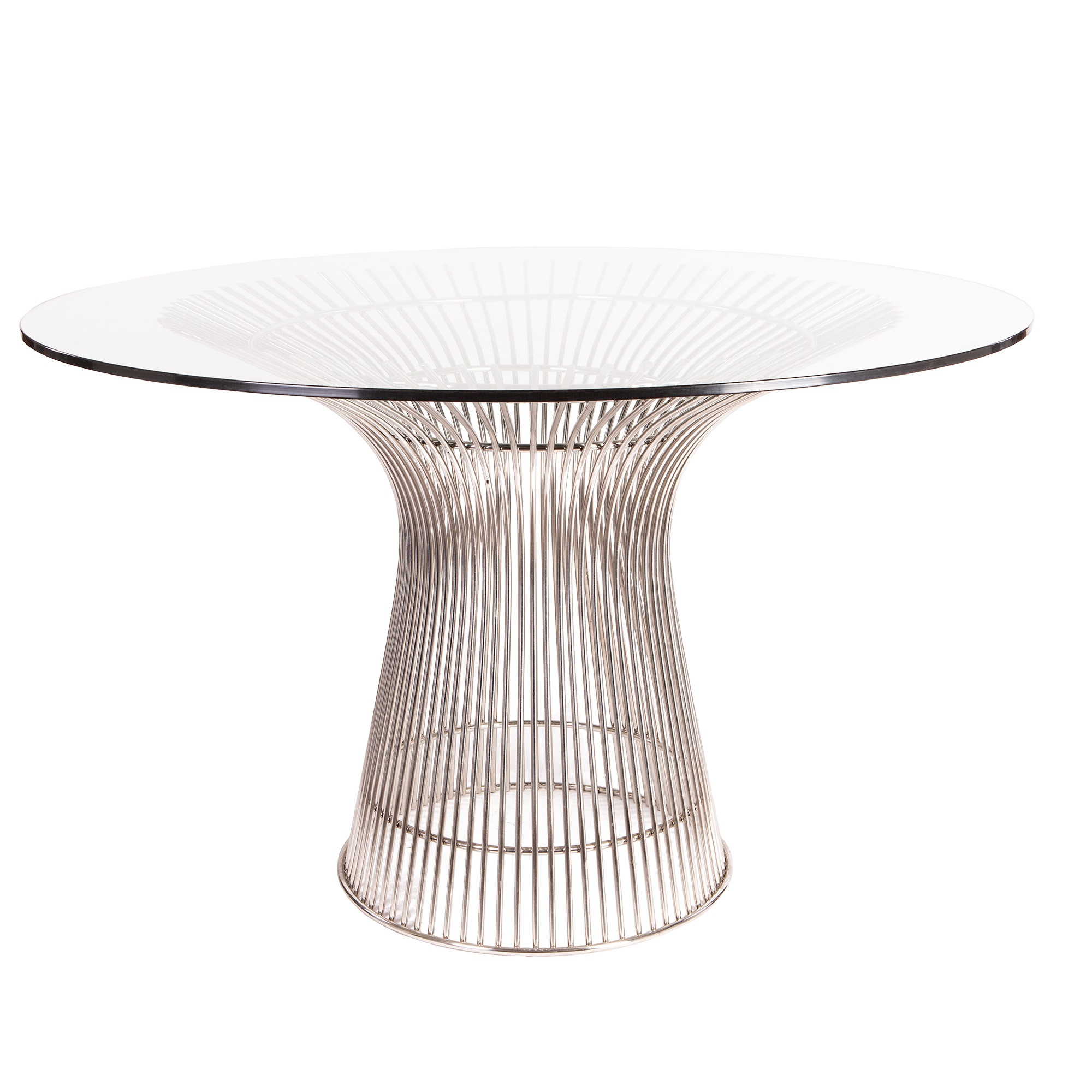 Dominidesign Dining table Wire table diameter 120cm chrome