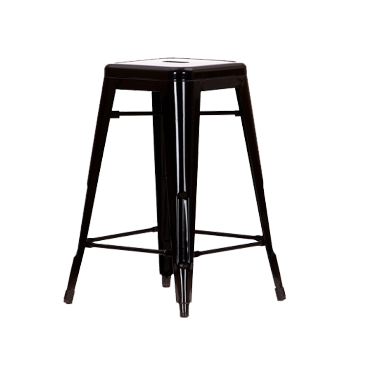 Dominidesign Barstool Tolix style barstool 66cm glossy black