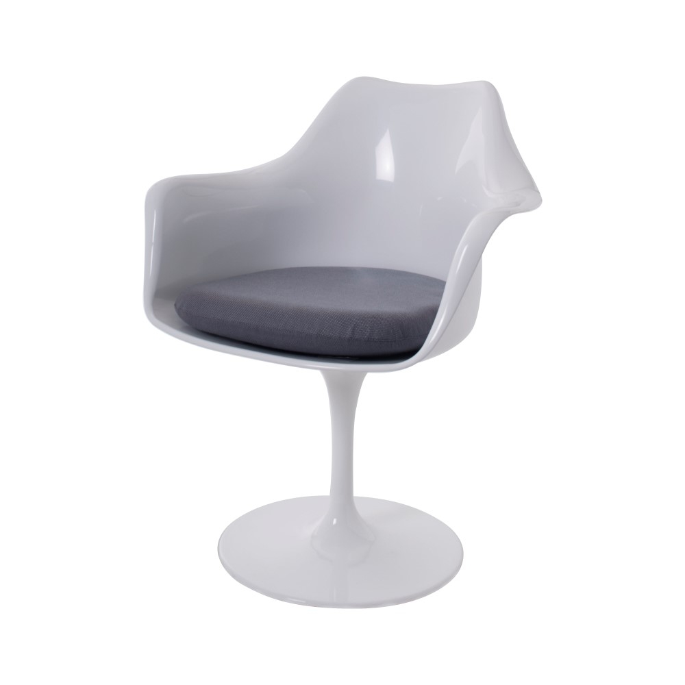 Dominidesign Dining chair Tulip chair with Arms white