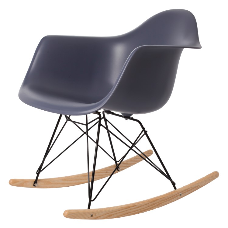 Dominidesign Rocking chair RAR Black base PP darkgrey