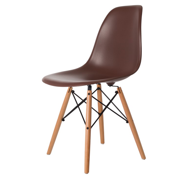 Dominidesign Dining chair DSW matte PP brown