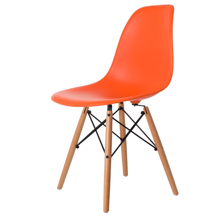 Dominidesign Dining chair DSW matte PP orange