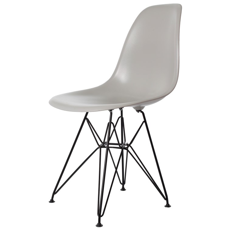 Dominidesign Dining chair DSR Black base ABS lightgrey