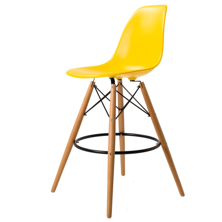Dominidesign Barstool DSW matte PP yellow