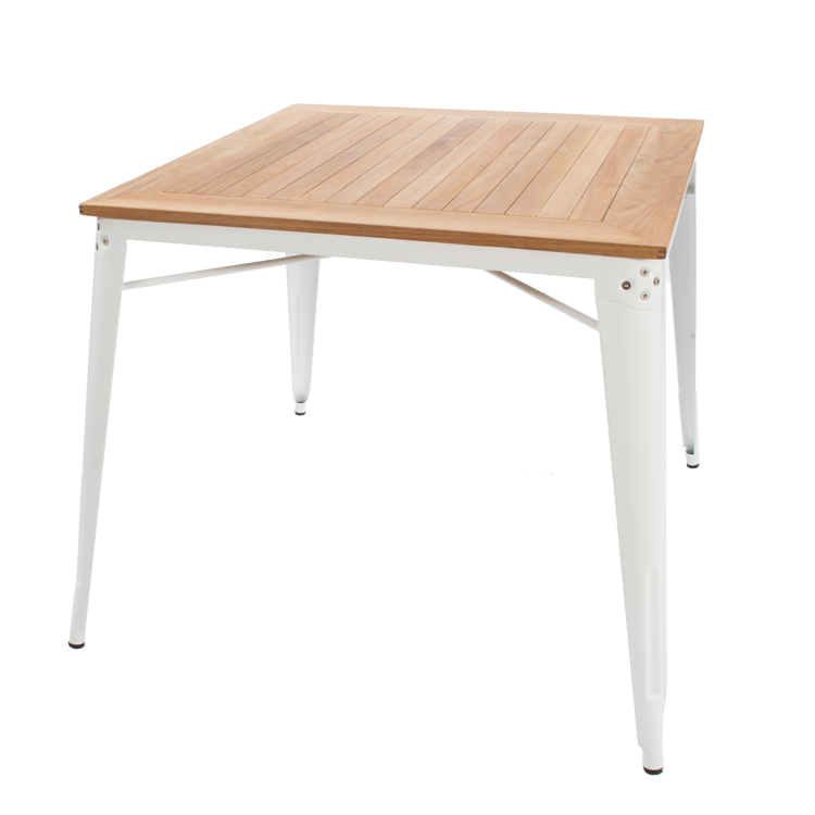 Dominidesign Dining table Tolix style outdoor table Dining table white