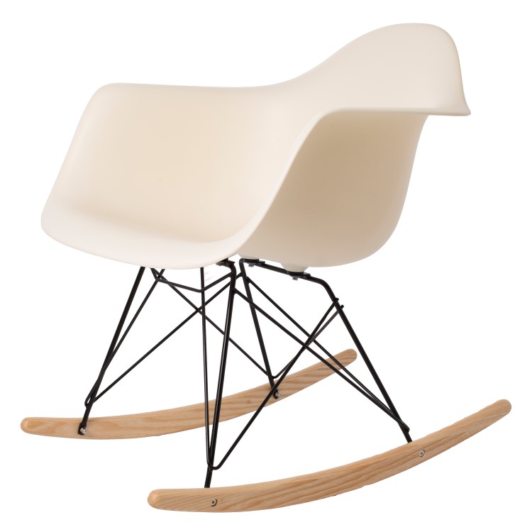 Dominidesign Rocking chair RAR Black base PP cream