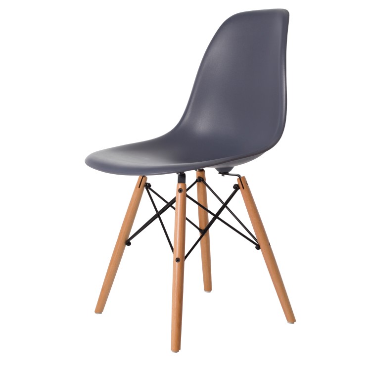 Dominidesign Dining chair DSW matte PP darkgrey