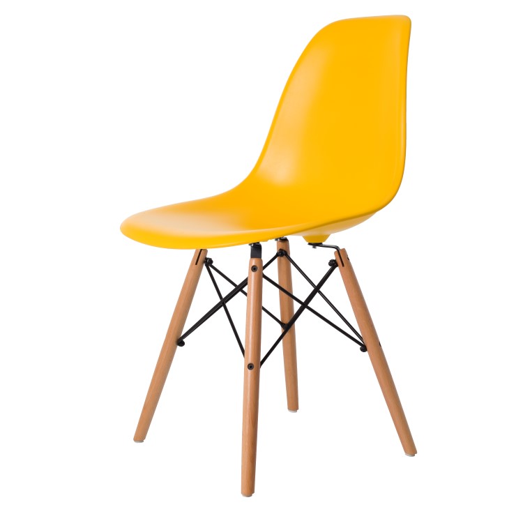 Dominidesign Dining chair DSW matte PP yellow